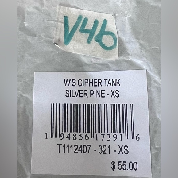 NWT, Toad & Co Cipher Tank, Silver Pine, XS - Picture 3 of 3
